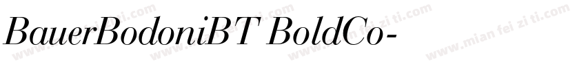 BauerBodoniBT BoldCo字体转换